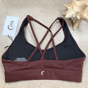 Zyia Fig Vibration Light and Tight Strappy Bra